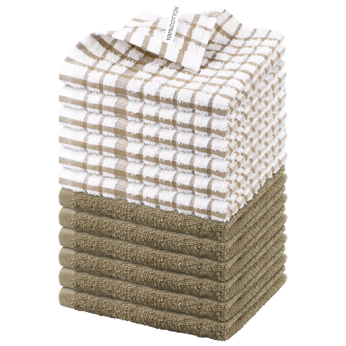 Nialnant 8 Pack Kitchen Dish Rags,Absorbent Kitchen Towels