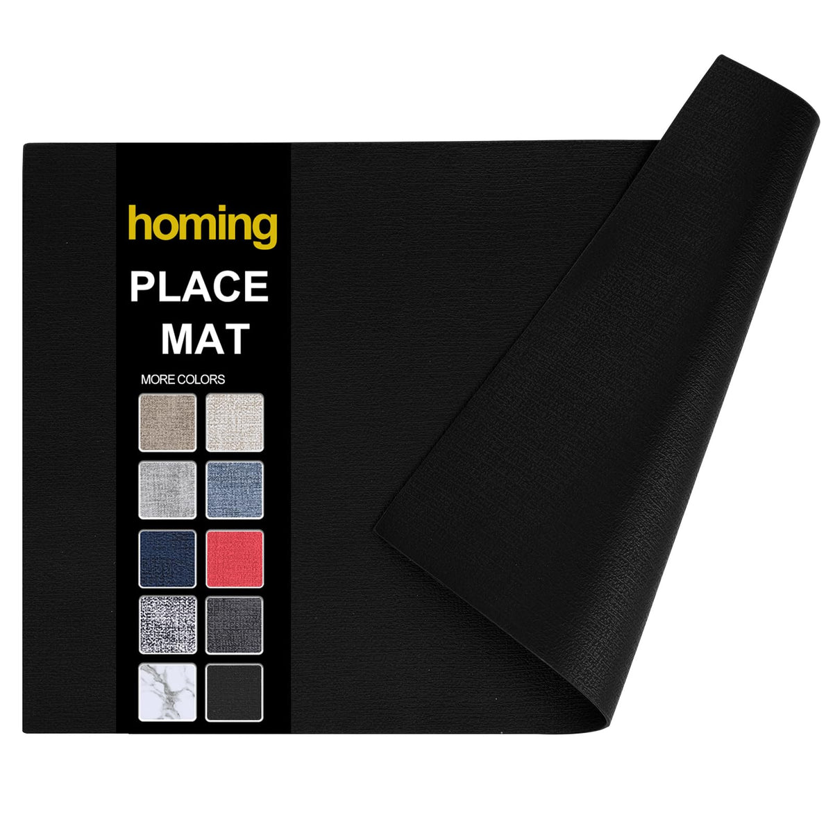 homing Faux Leather Heat Resistant Placemats 6 Packs