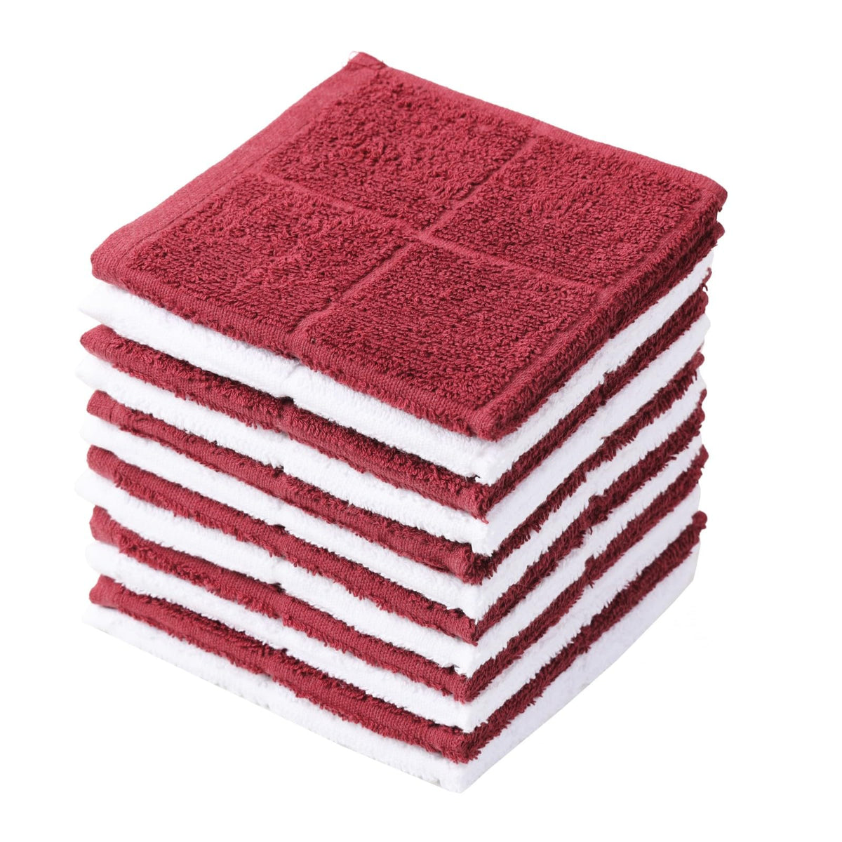 Glynniss Dishcloths Kitchen Highly Absorbent Dish Rags 100% Cotton Dish Cloths for Washing Dishes, Cleaning (12pcs Gray)