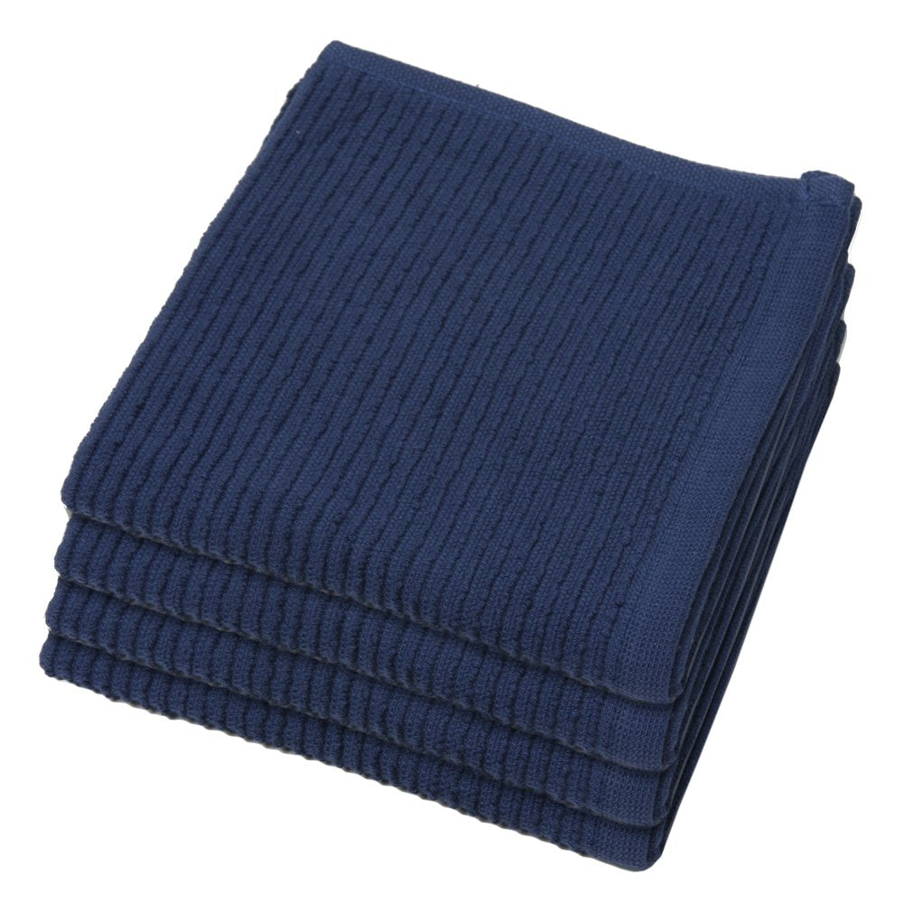 Now Designs Ripple Kitchen Dishcloth, Set of 4, Prince Purple