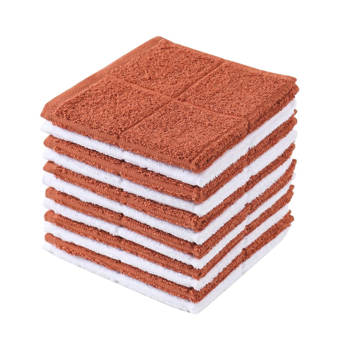 Glynniss Dishcloths Kitchen Highly Absorbent Dish Rags 100% Cotton Dish Cloths for Washing Dishes, Cleaning (11 x 11 Inches, 12 pcs, White)