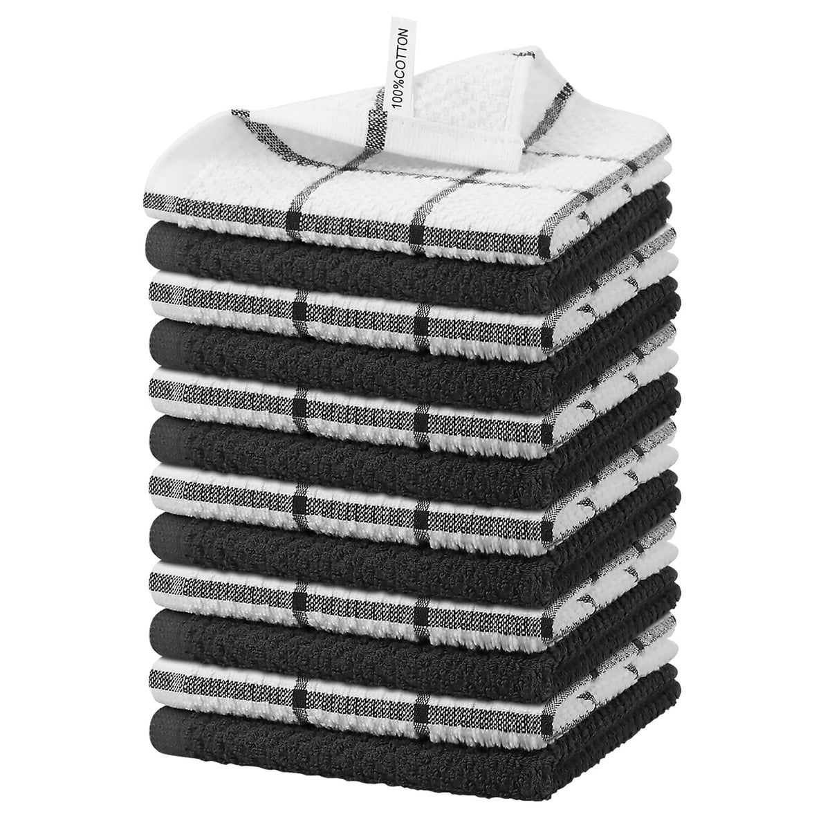 Nialnant 8 Pack Kitchen Dish Rags,Absorbent Kitchen Towels