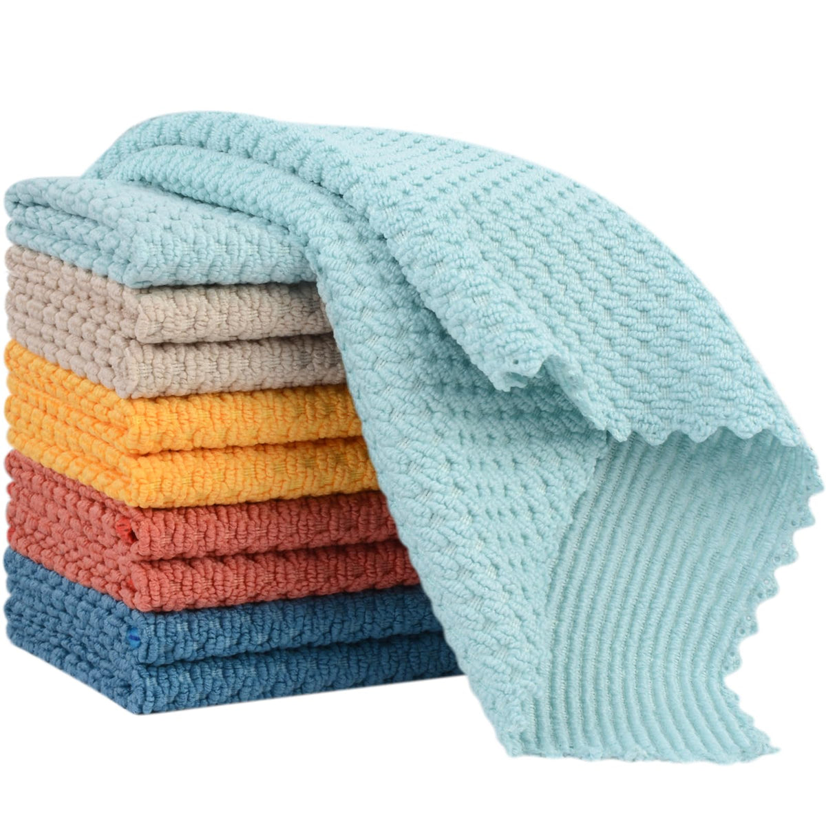SINLAND Dish Cloth for Washing Dishes Kitchen Washcloth Cleaning Cloth