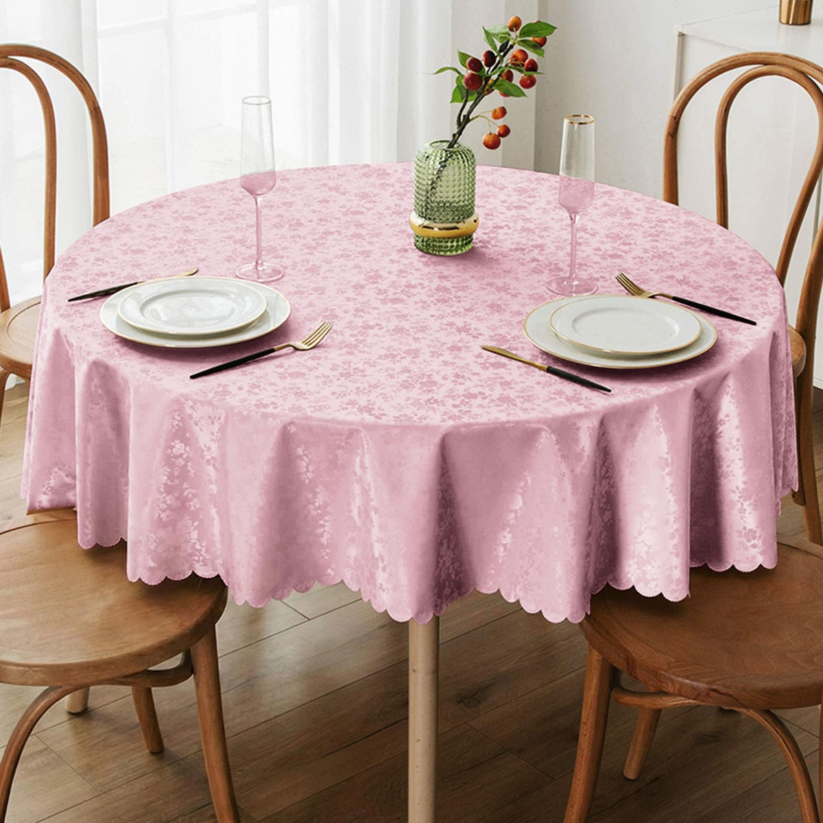Smiry Rectangle Waterproof Heavy Duty Vinyl Tablecloths, 60 x 84 Inch