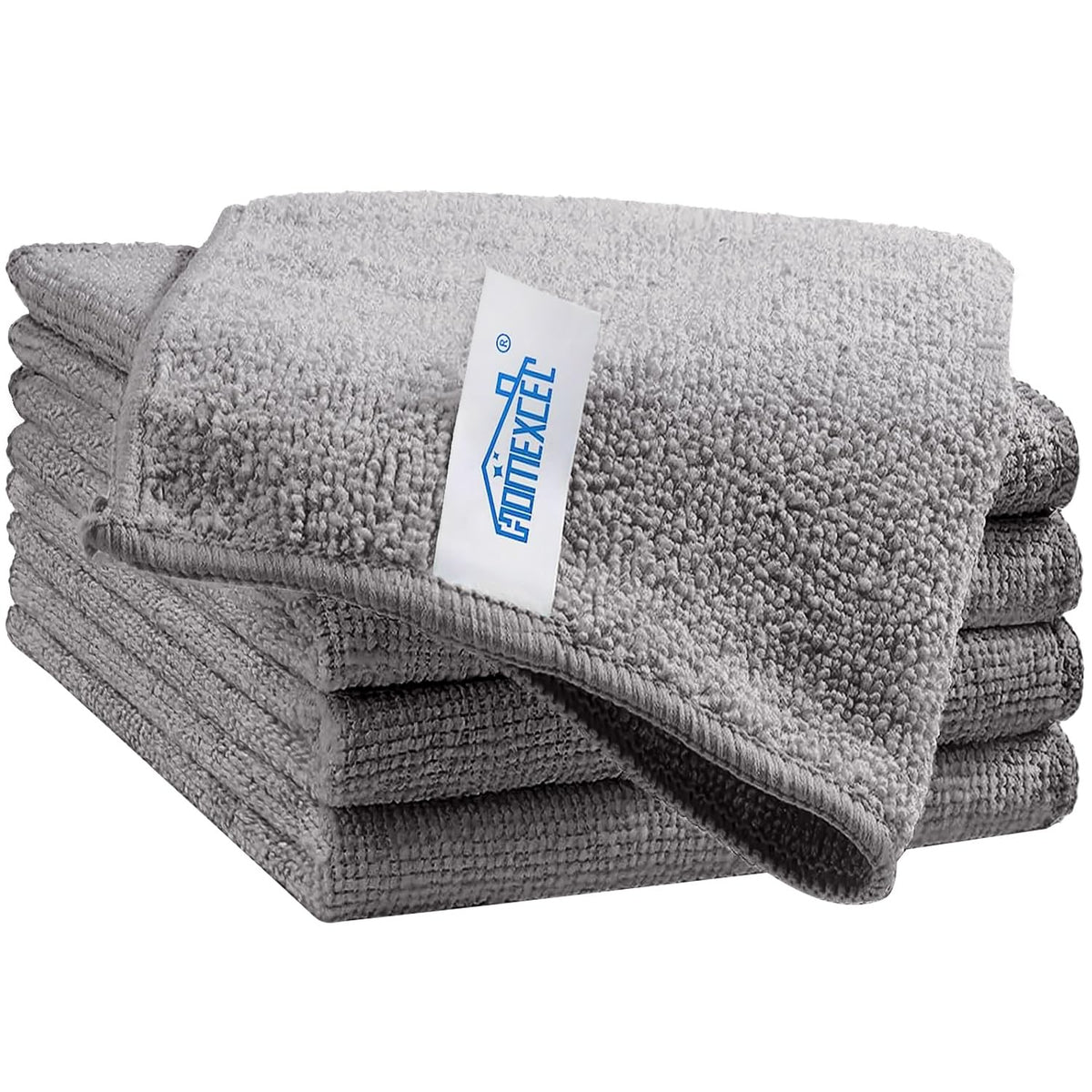 HOMEXCEL 12PK Microfiber Cleaning Cloth, Cleaning Rag for Home, 11.5x11.5in
