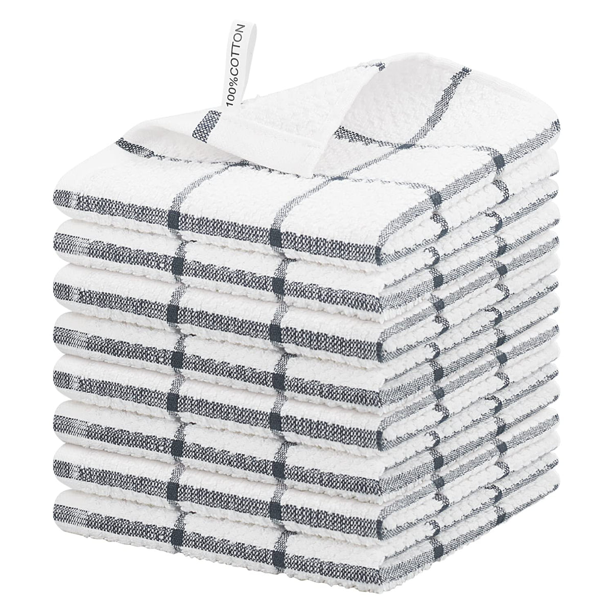 Nialnant 8 Pack Kitchen Dish Rags,Absorbent Kitchen Towels