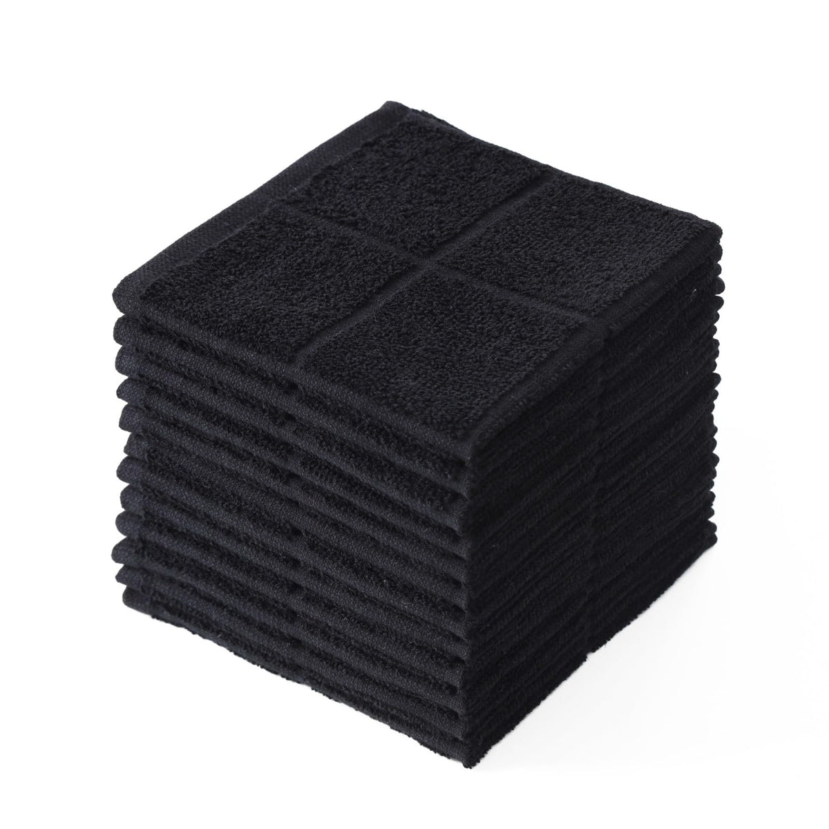 Glynniss Dishcloths Kitchen Highly Absorbent Dish Rags 100% Cotton Dish Cloths for Washing Dishes, Cleaning (11 x 11 Inches, 12 pcs, White)