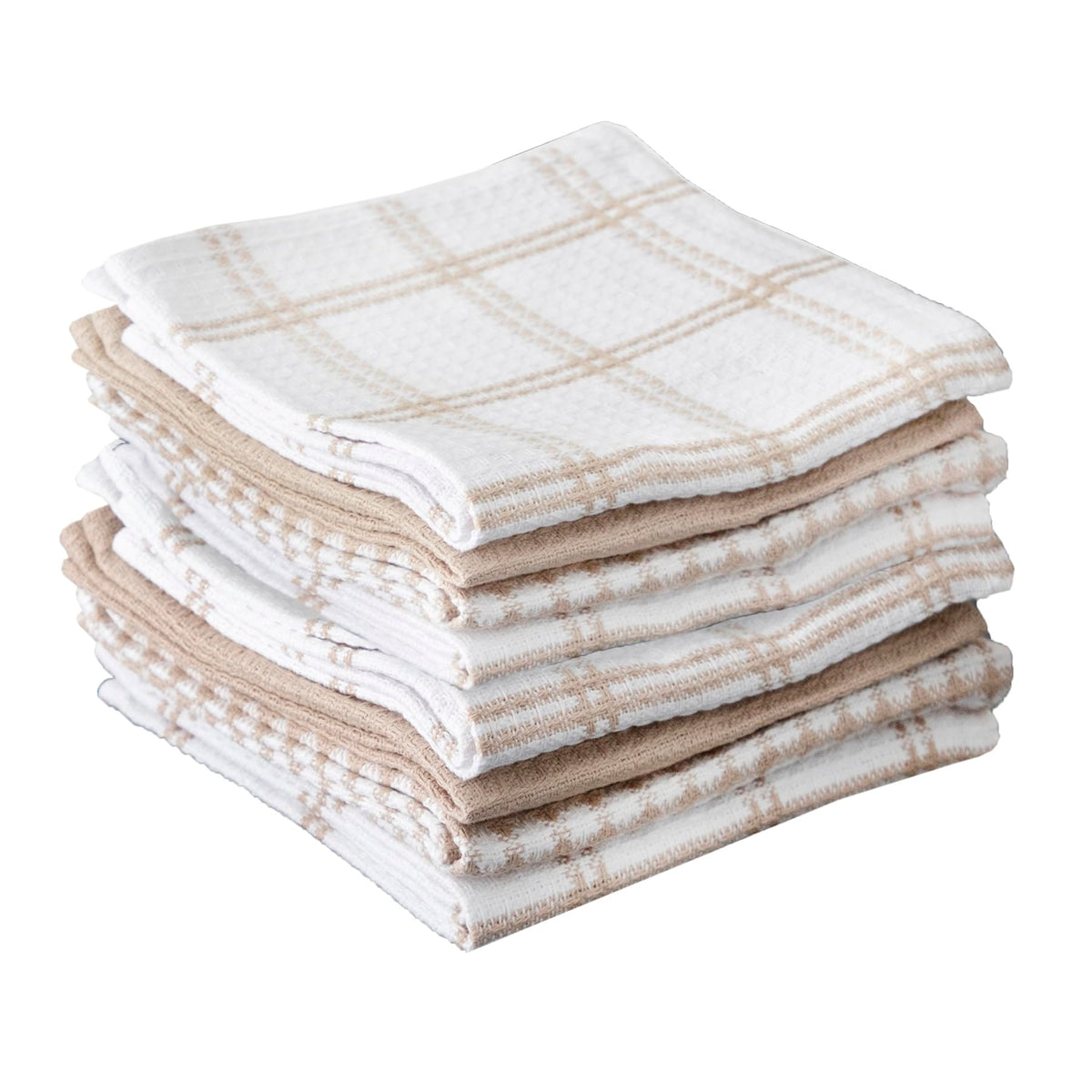 T-Fal Premium Waffle Dish Cloths: Highly Absorbent, Super Soft Long Lasting - 100% Cotton, 12"x13" Towel for Cleaning & Drying, (4-Pack), Cool