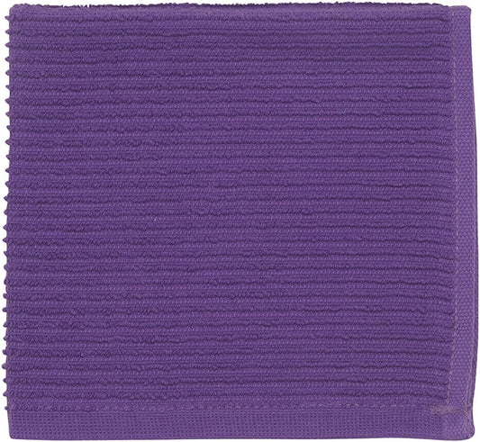 Now Designs Ripple Kitchen Dishcloth, Set of 4, Prince Purple