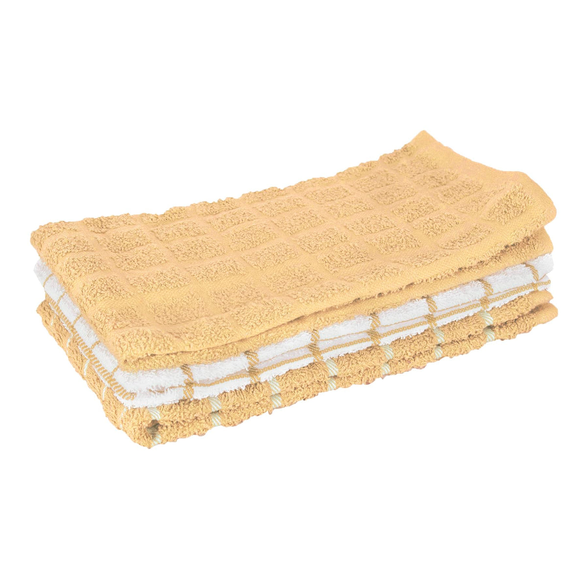 Ritz Premium 100% Cotton Terry Check Kitchen Dish Cloths - Highly Absorbent, Super Soft, Long-Lasting, 12"x12", 6-Pack, Federal Blue