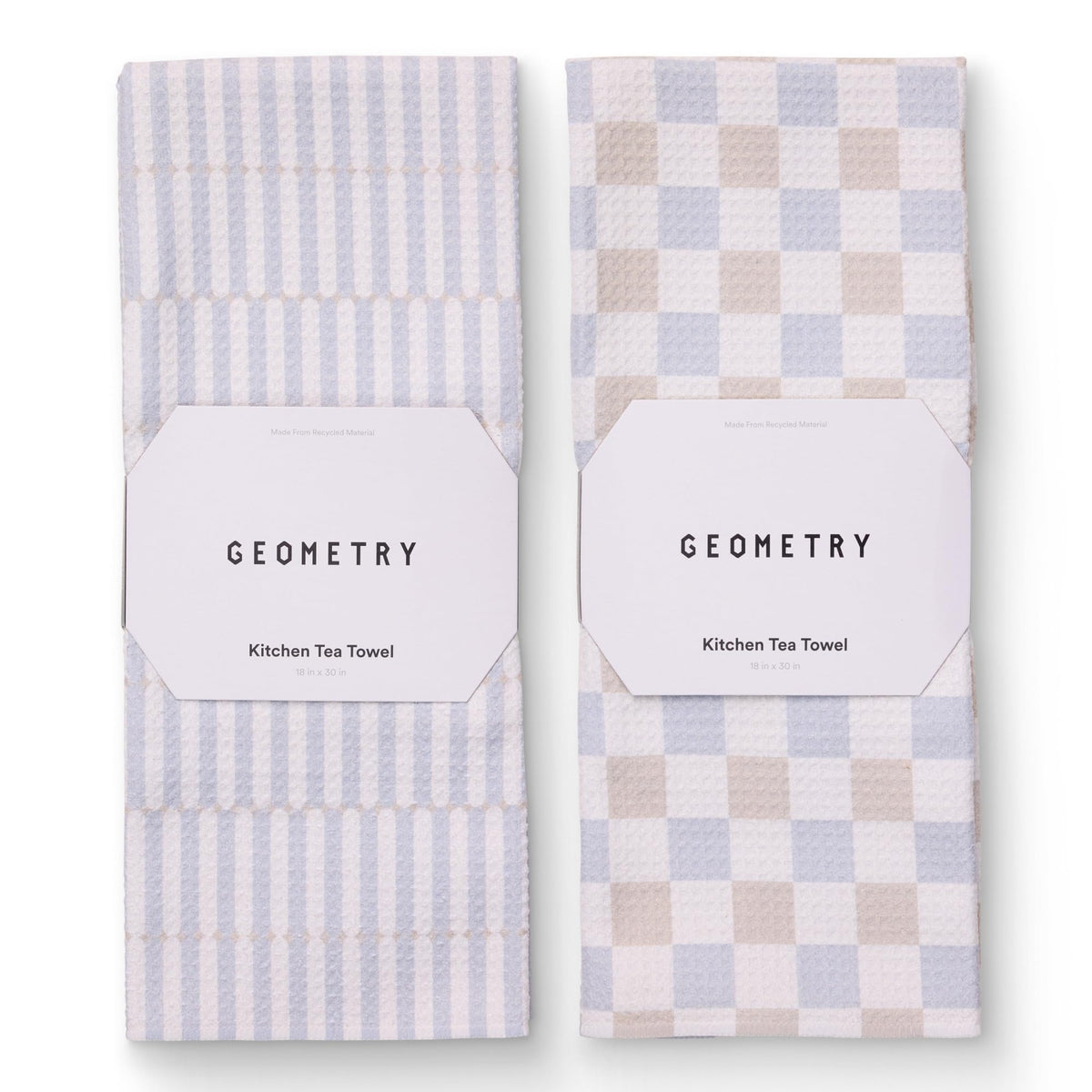 GEOMETRY Kitchen Dish Cloths - Quick Dry Dishcloths for Kitchen - Premium Dish Rags with Geoweave - 3-Pieces Autumn Checkers