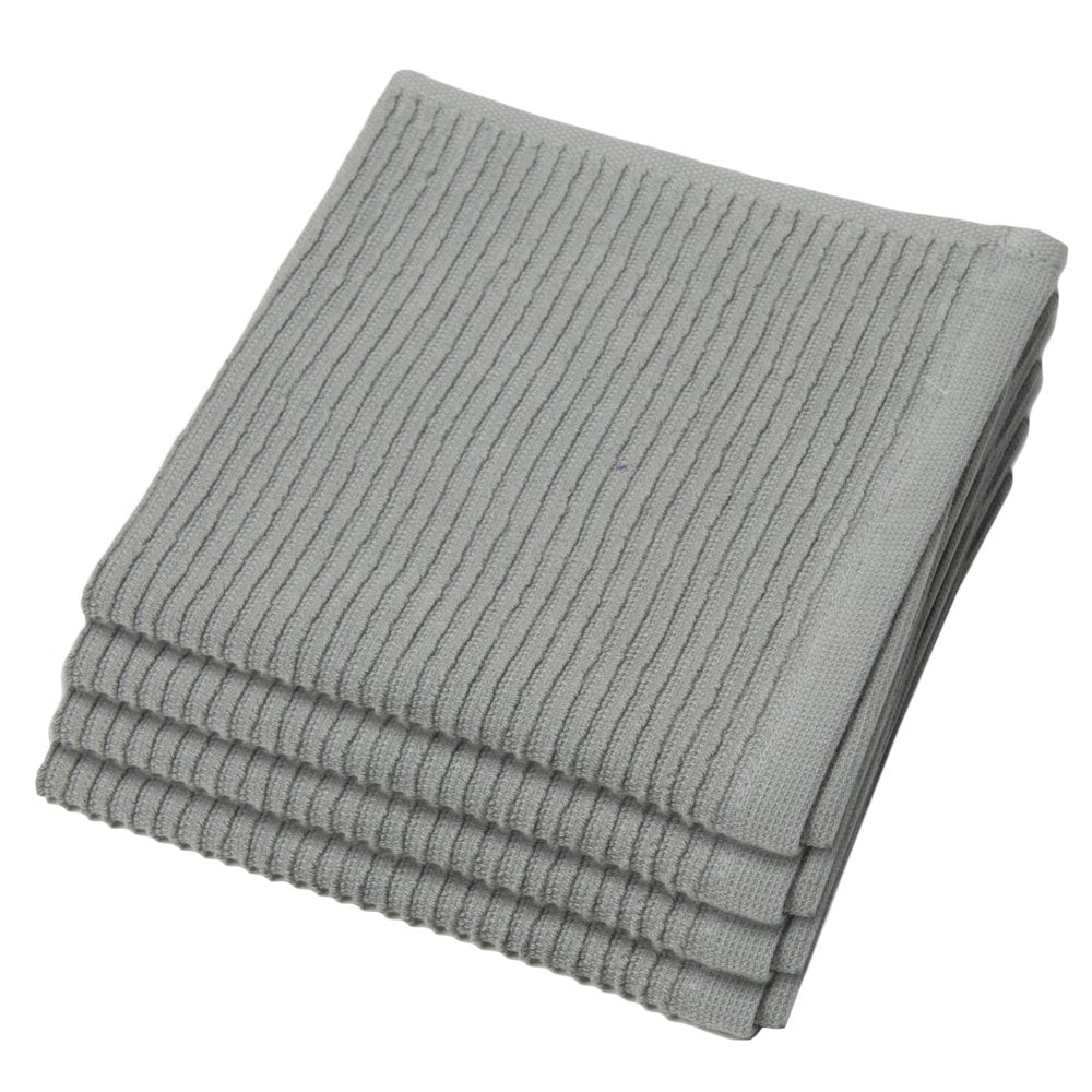 Now Designs Ripple Kitchen Dishcloth, Set of 4, Prince Purple