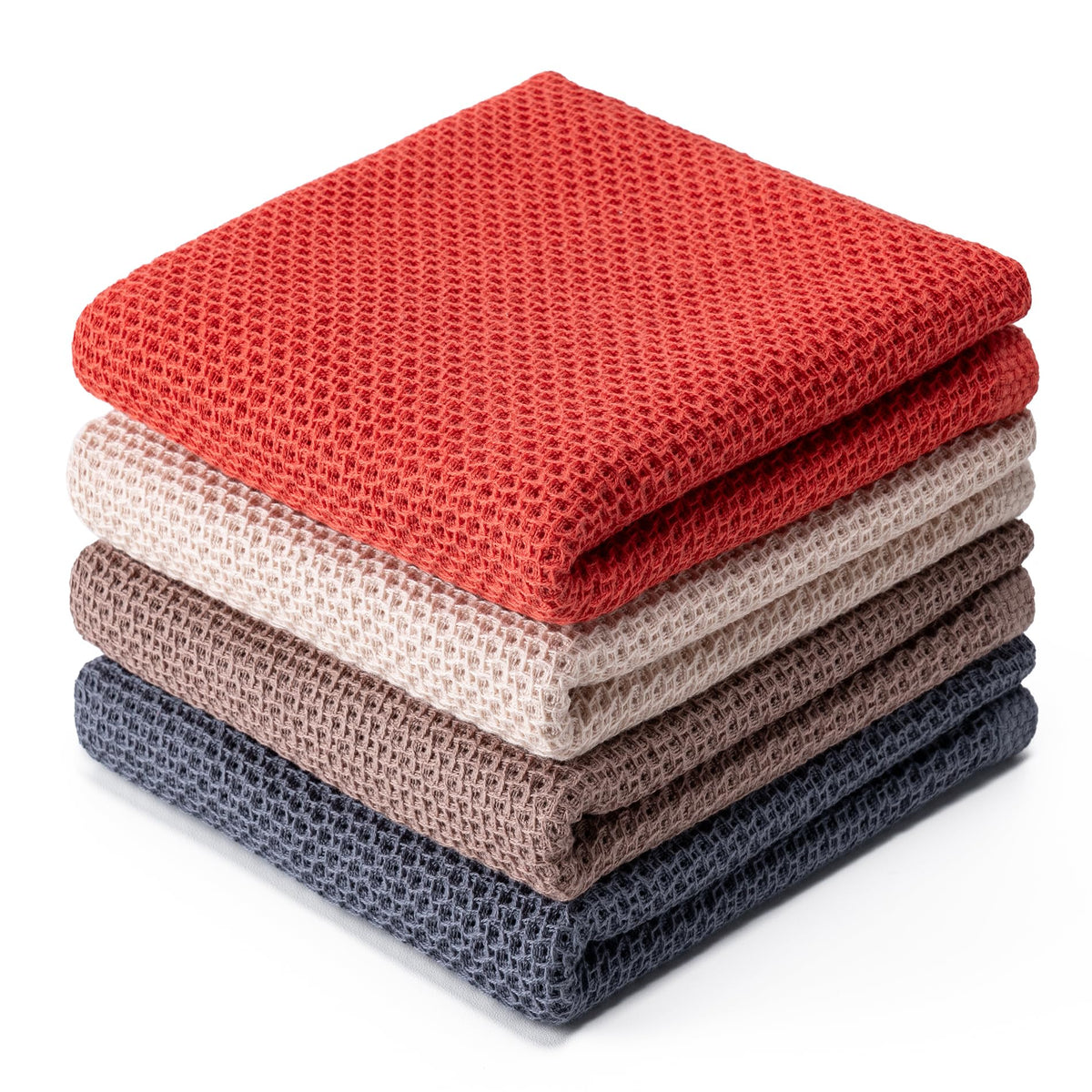 Kitchen Towels 6-Pack Kitchen Dish Cloths,100% Cotton,12x12 In,Dark Grey