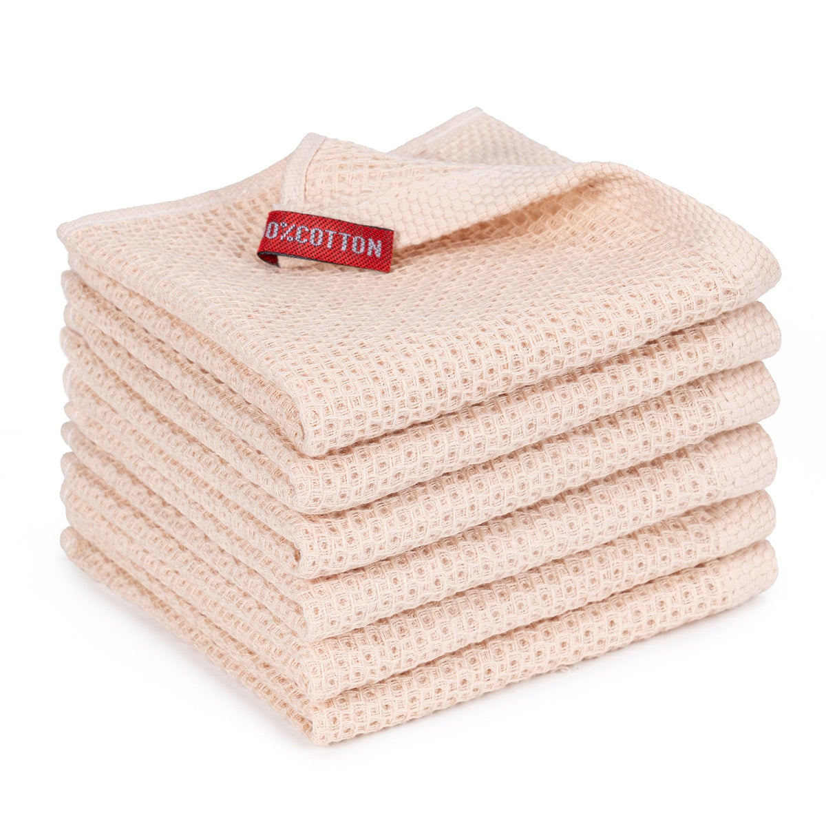Kitchen Towels 6-Pack Kitchen Dish Cloths,100% Cotton,12x12 In,Dark Grey