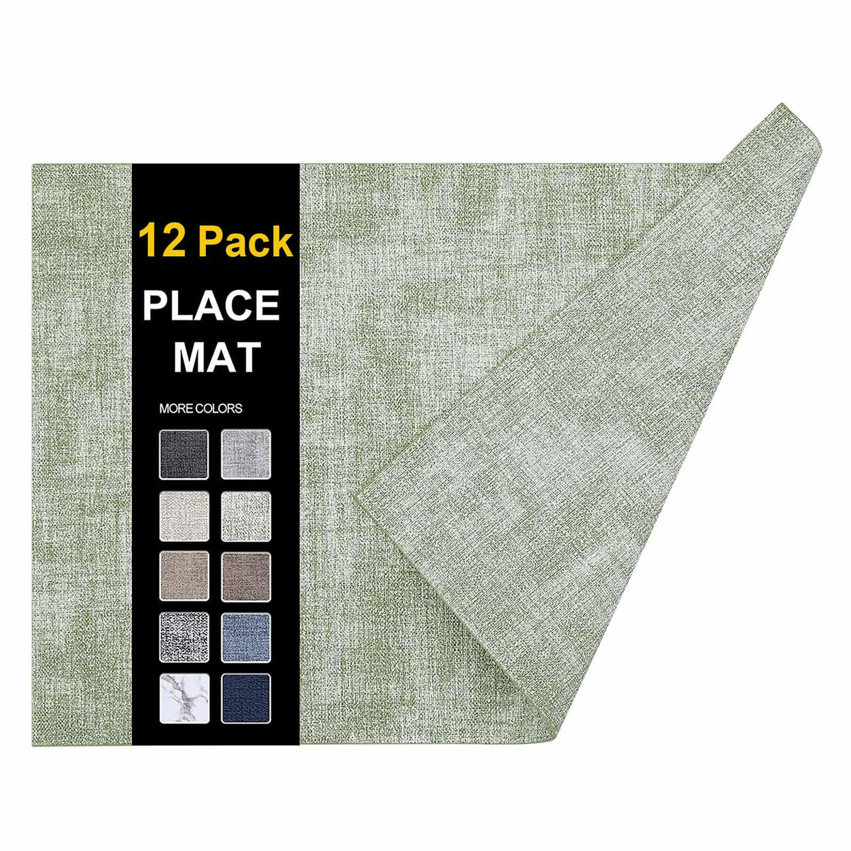 homing Faux Leather Heat Resistant Placemats 6 Packs