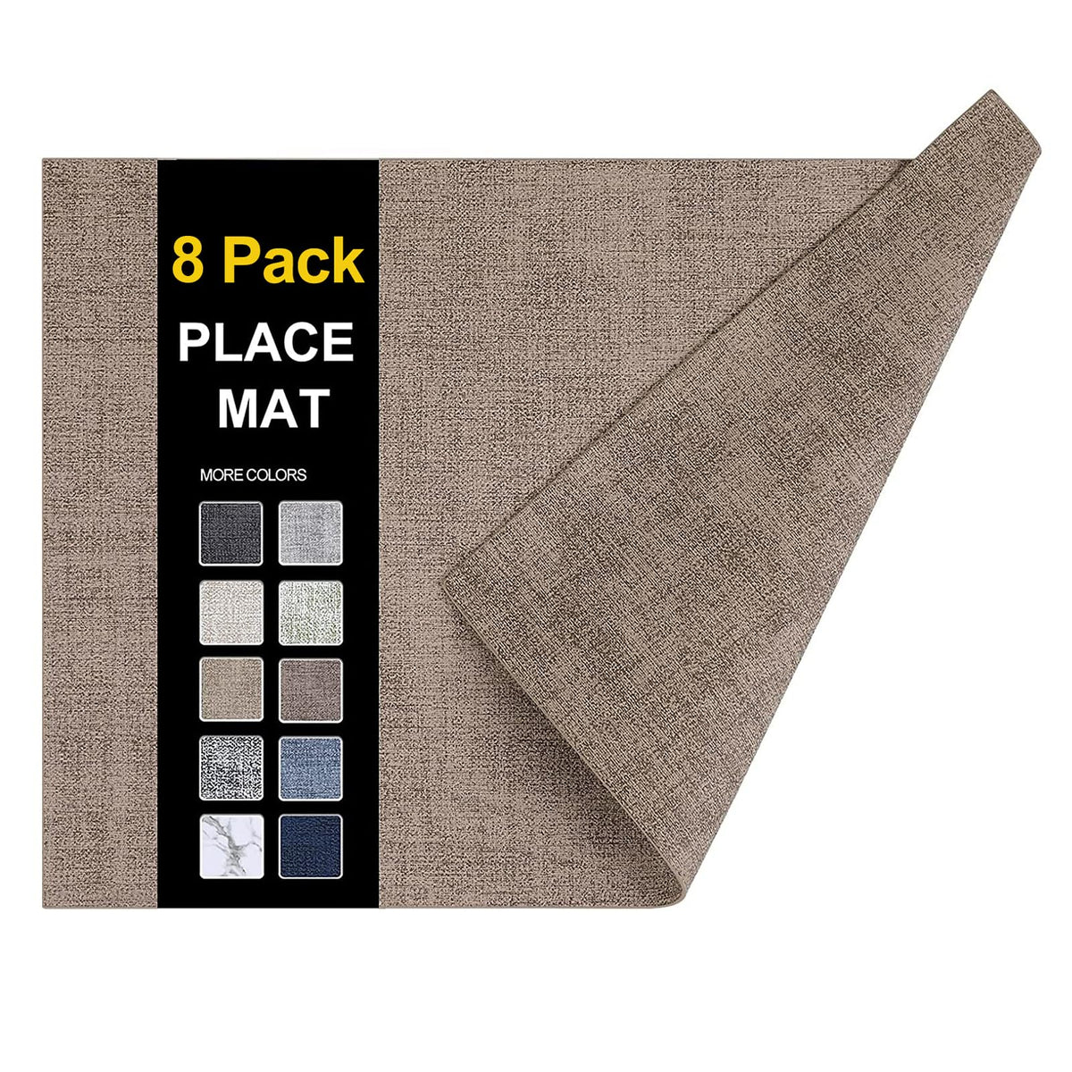 homing Faux Leather Heat Resistant Placemats 6 Packs