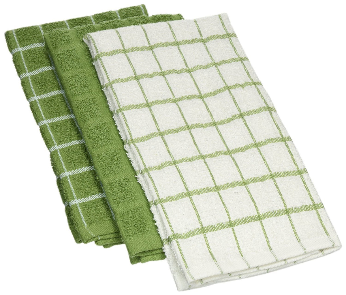 Ritz Premium 100% Cotton Terry Check Kitchen Dish Cloths - Highly Absorbent, Super Soft, Long-Lasting, 12"x12", 6-Pack, Federal Blue