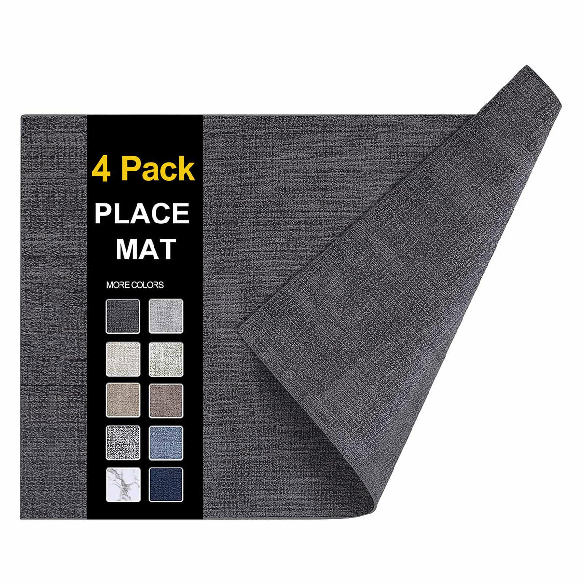 homing Faux Leather Heat Resistant Placemats 6 Packs