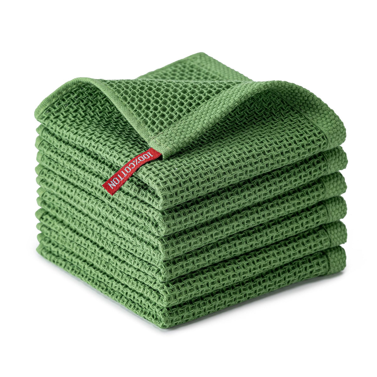 Kitchen Towels 6-Pack Kitchen Dish Cloths,100% Cotton,12x12 In,Dark Grey
