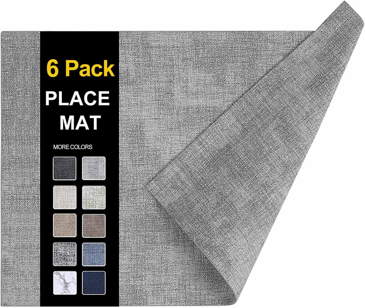 homing Faux Leather Heat Resistant Placemats 6 Packs