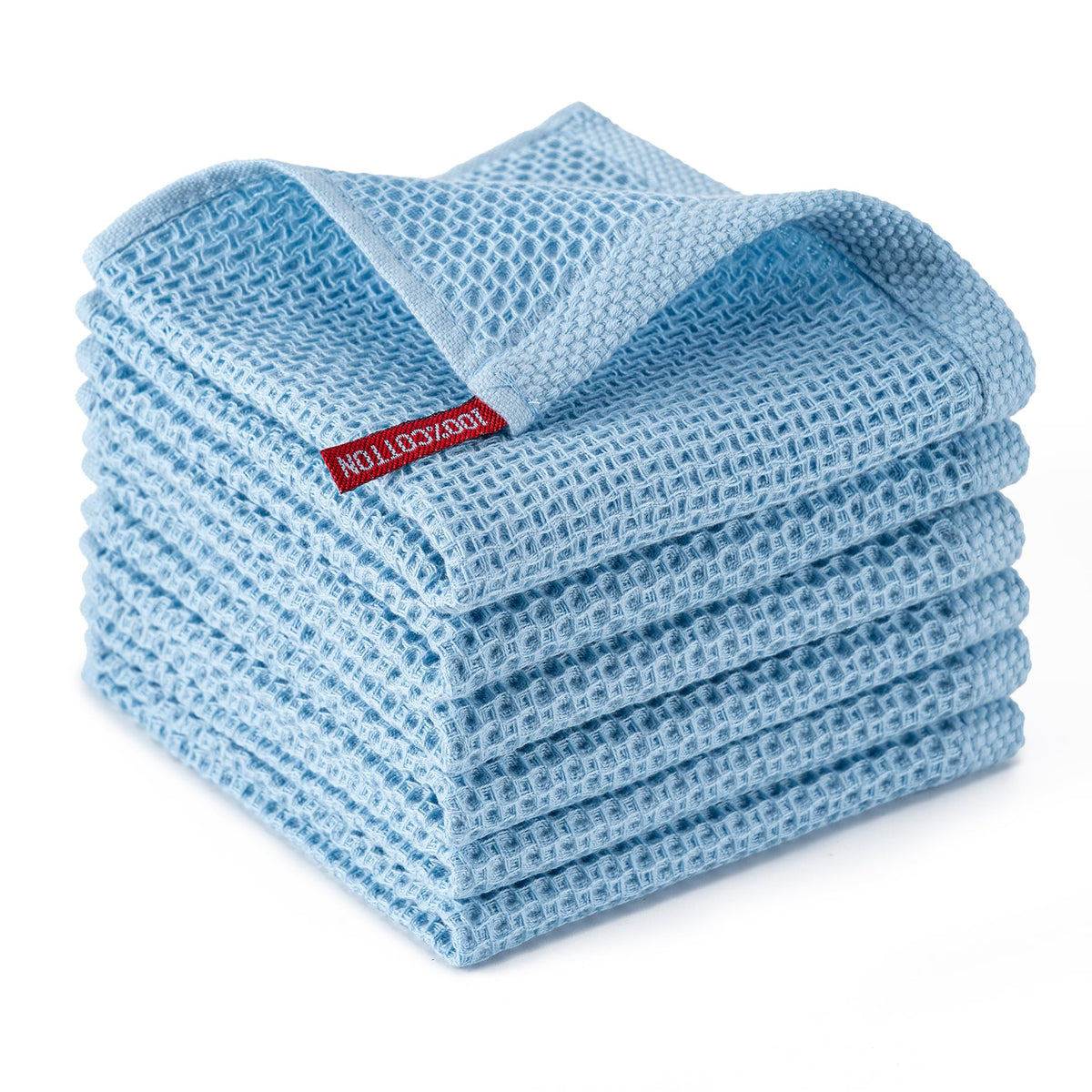 Kitchen Towels 6-Pack Kitchen Dish Cloths,100% Cotton,12x12 In,Dark Grey