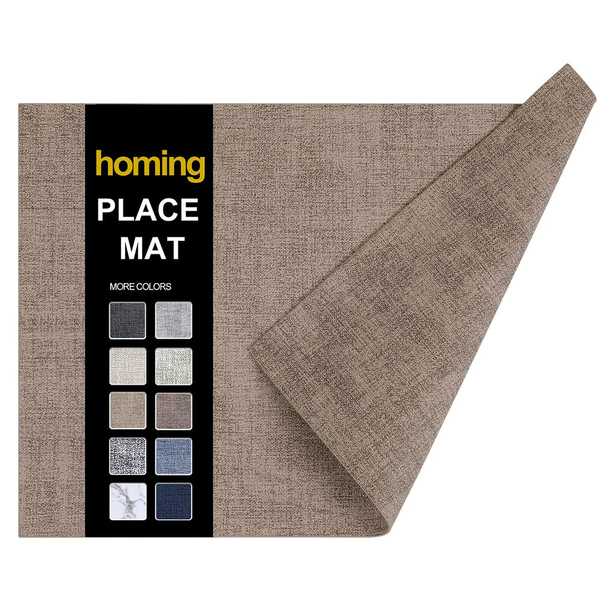 homing Faux Leather Heat Resistant Placemats 6 Packs