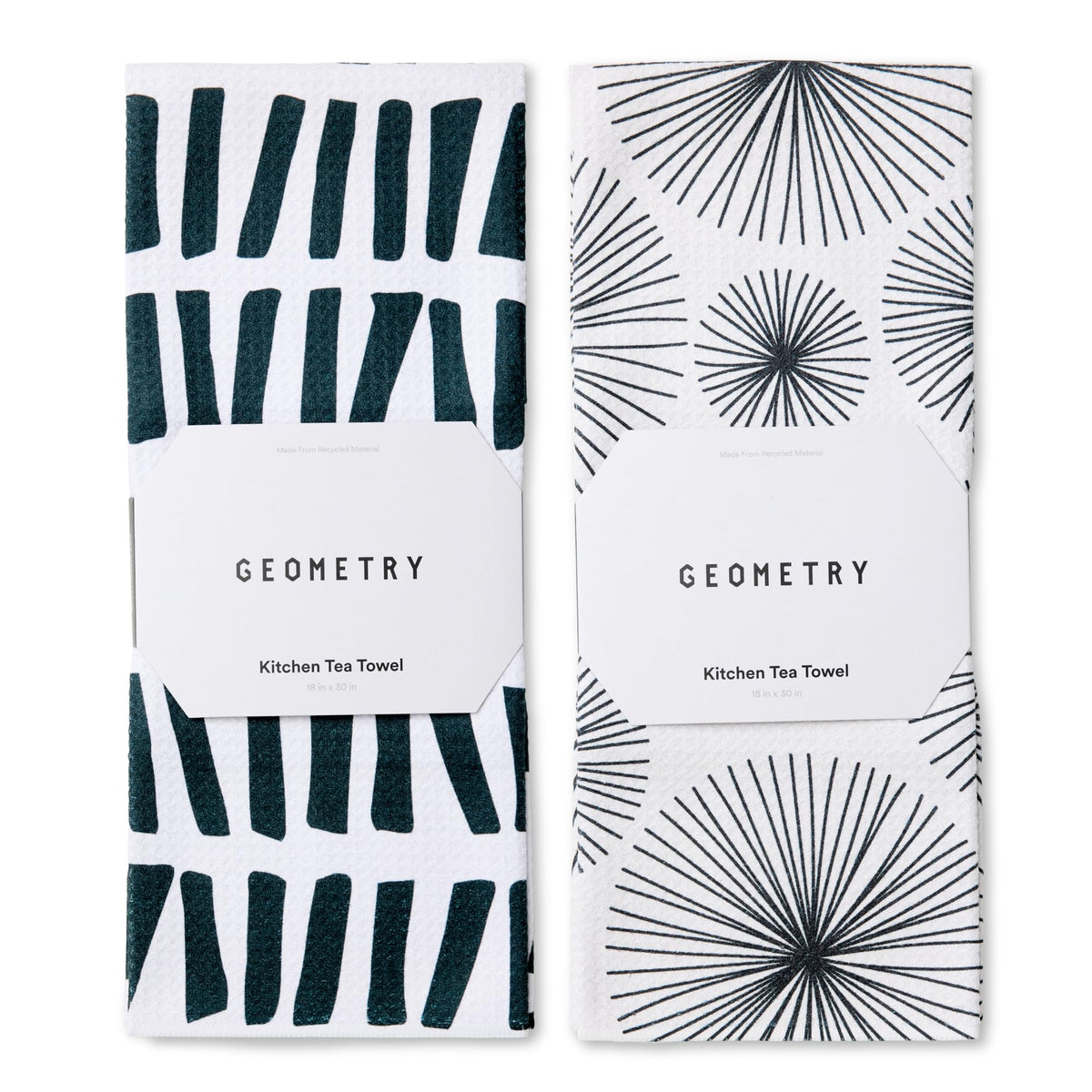 GEOMETRY Kitchen Dish Cloths - Quick Dry Dishcloths for Kitchen - Premium Dish Rags with Geoweave - 3-Pieces Autumn Checkers