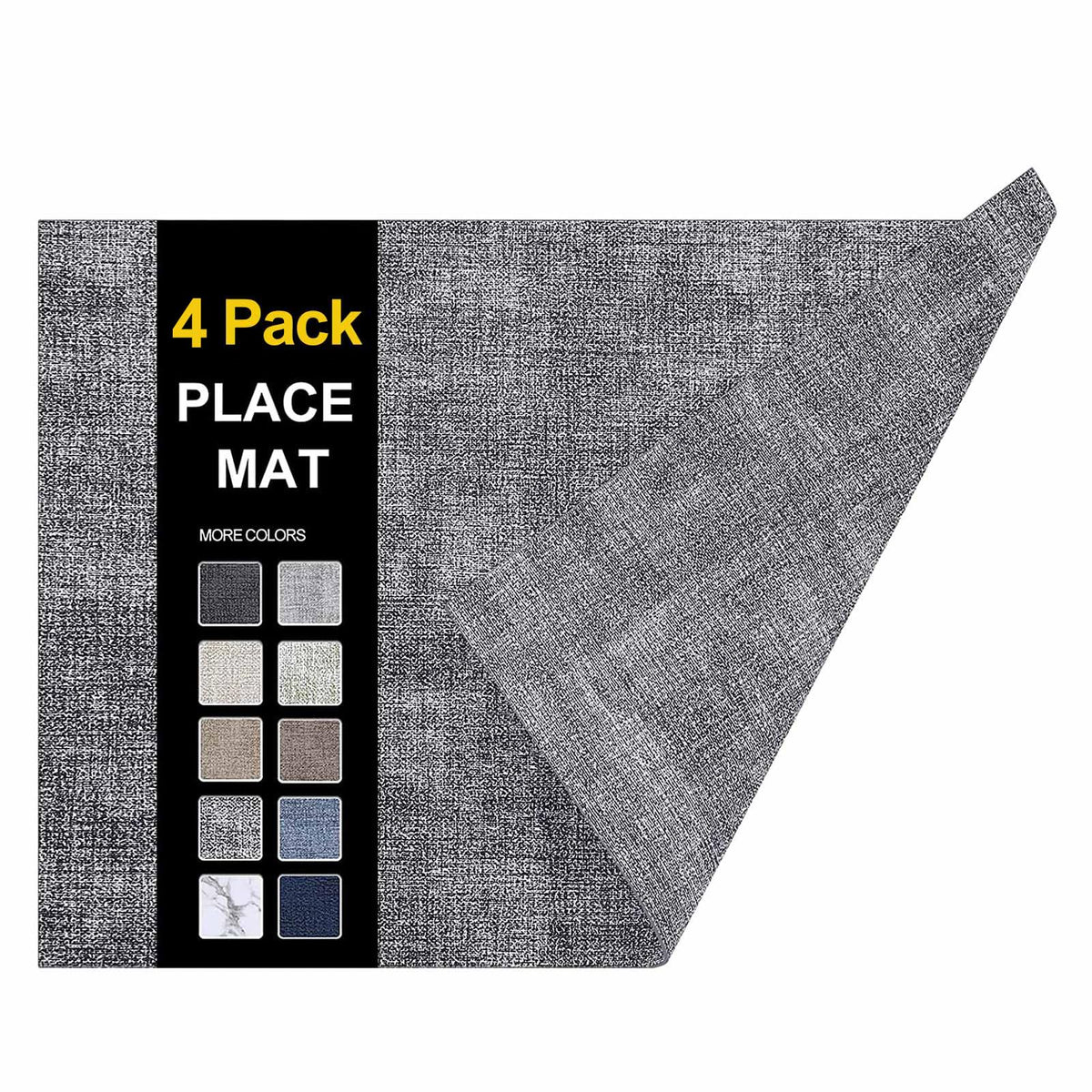 homing Faux Leather Heat Resistant Placemats 6 Packs