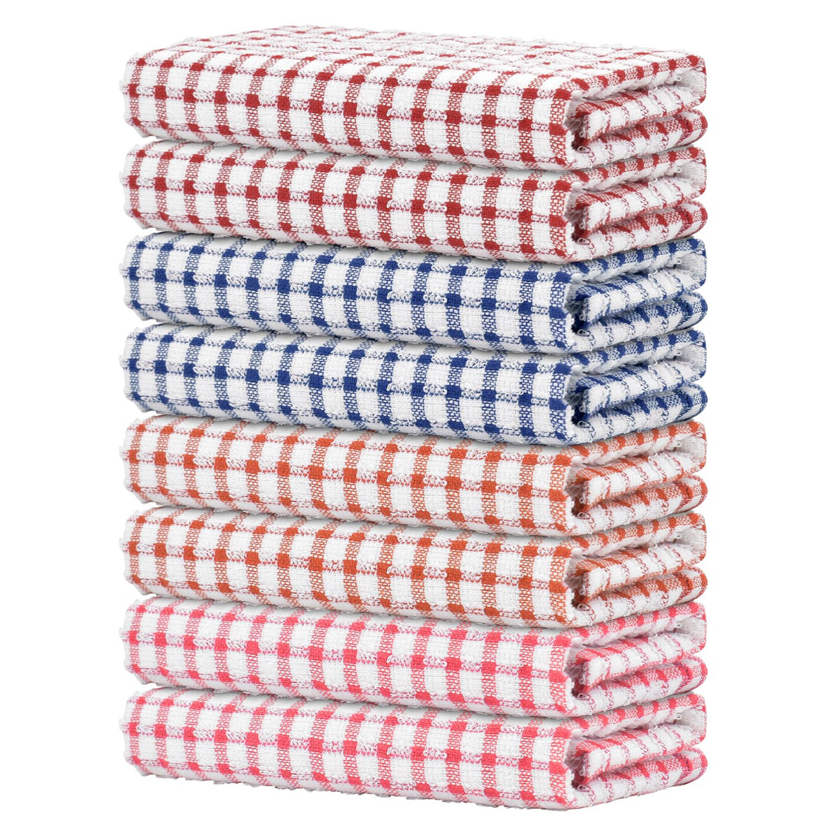 Nialnant 8 Pcs Kitchen Dish Rags,100% Cotton Soft Absorbent