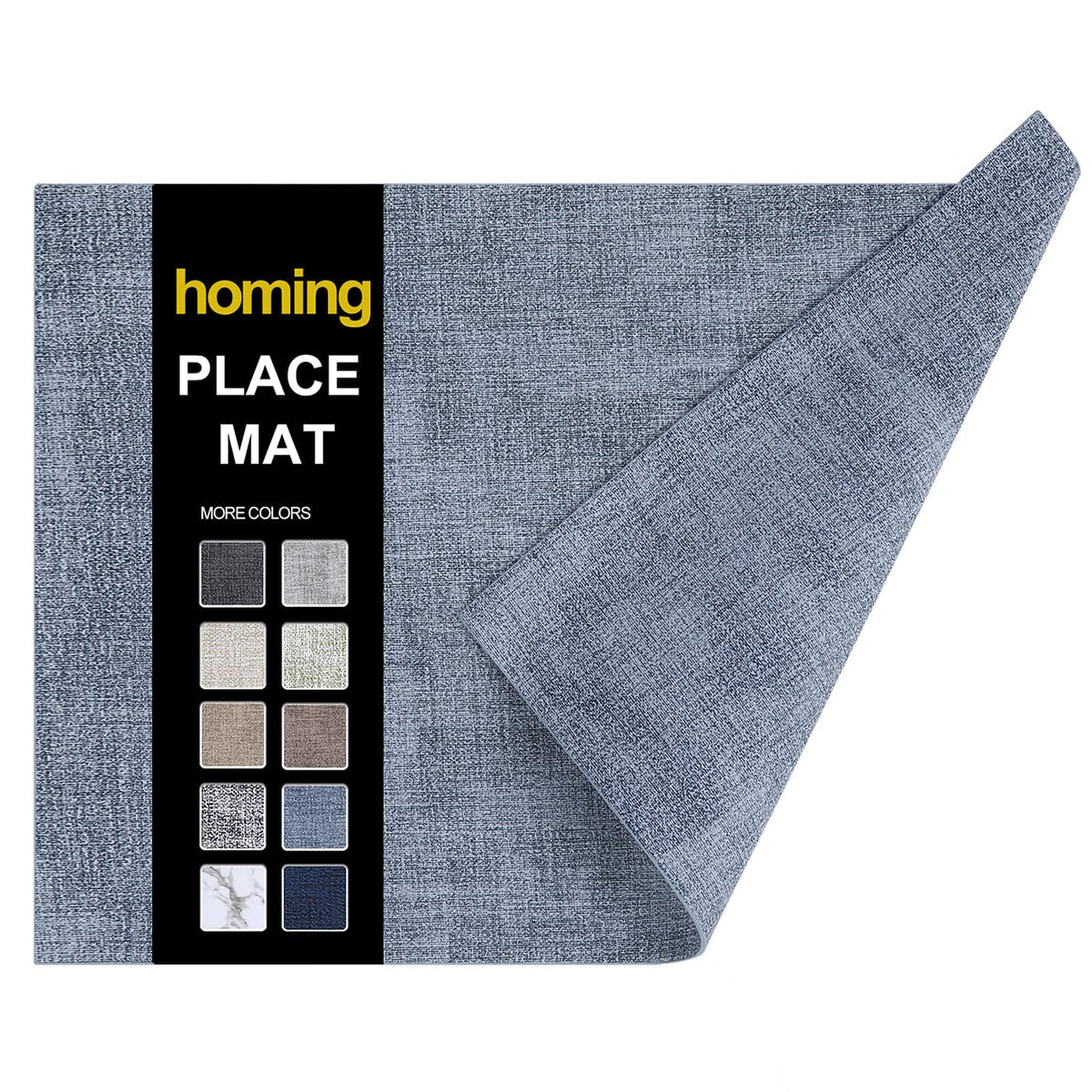 homing Faux Leather Heat Resistant Placemats 6 Packs