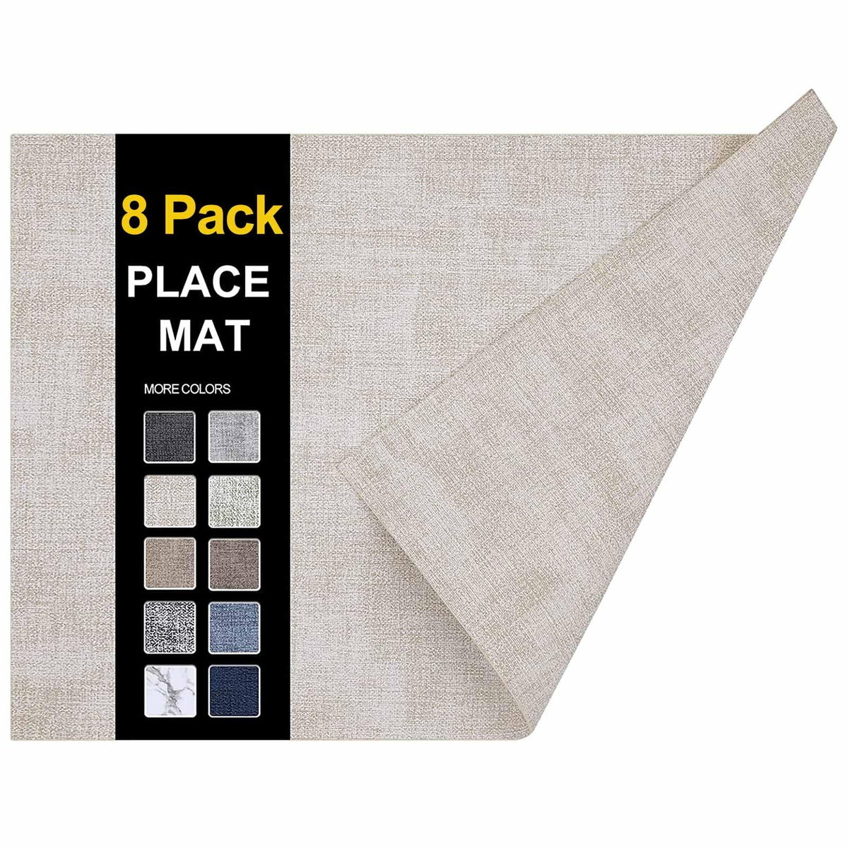 homing Faux Leather Heat Resistant Placemats 6 Packs