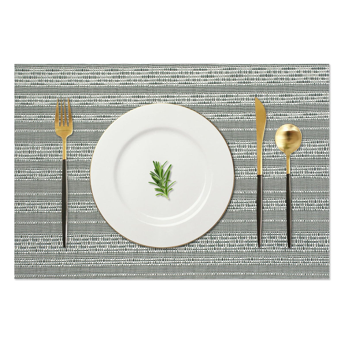 AHHFSMEI Placemats Set of 6 Washable Woven Vinyl Placemats for Dining Table Heat Resistant Non-Slip Stain Resistant Table Mats for Kitchen & Home Decor(White,6)