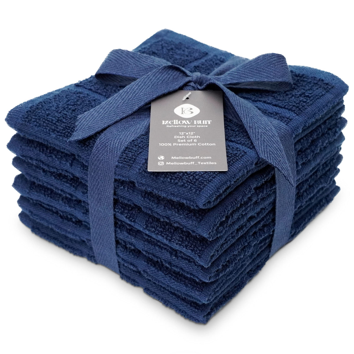 100% Cotton Terry Dish Cloth & Dish Towel, 8 Pack, Super Soft and Absorbent Kitchen Towels, Perfect for Kitchen Cleaning and Dish Washing (TAN (Solid and Checks) 8 Pack)