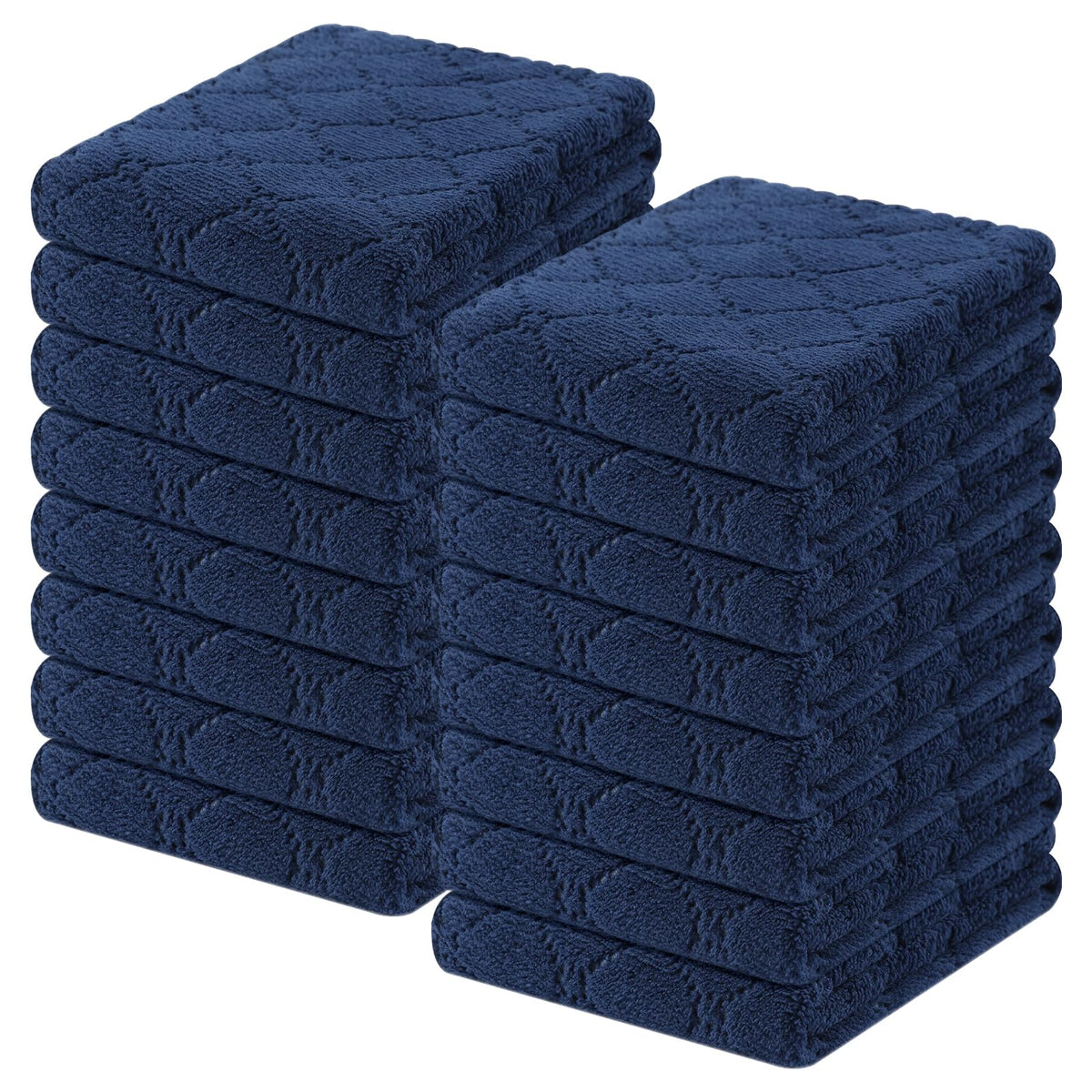 Homaxy 12 Pack Super Soft & Absorbent Dish Cloths, 10" x 10", Grey