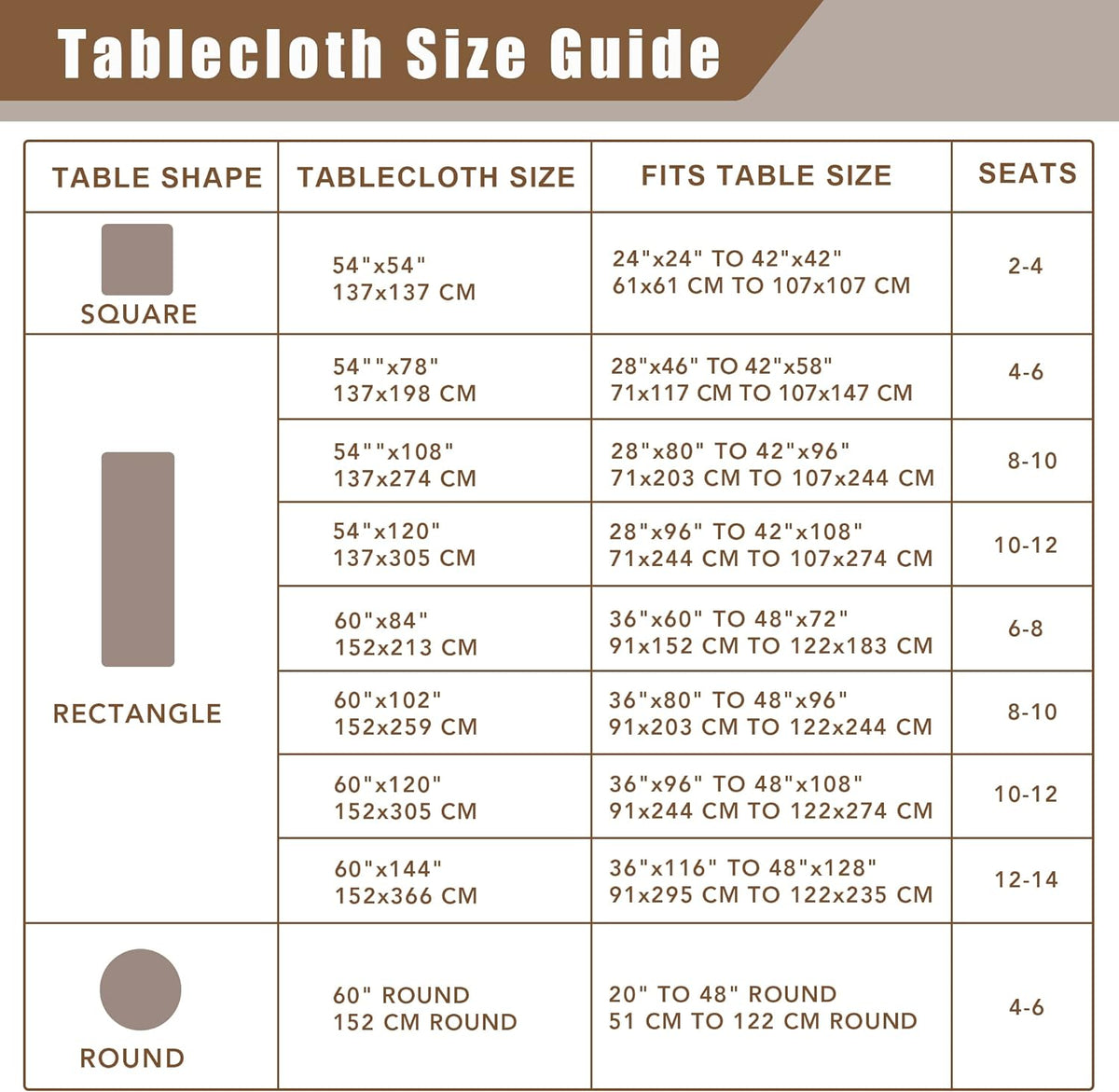 Fitable Nature Faux Linen Tablecloths Rectangle 60 x 84 Inch - 2 Pack Neutral Table Clothes for 4-6 Foot Tables, Wrinkle-Proof Faux Burlap Table Cover for Dining, Farmhouse, Outdoor Picnic, Camping