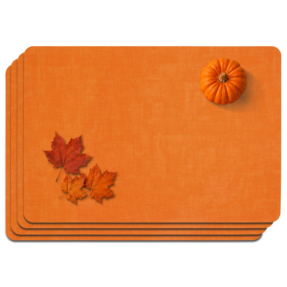Maxpearl Faux Leather Placemats Set of 6, Easy to Clean, Brown