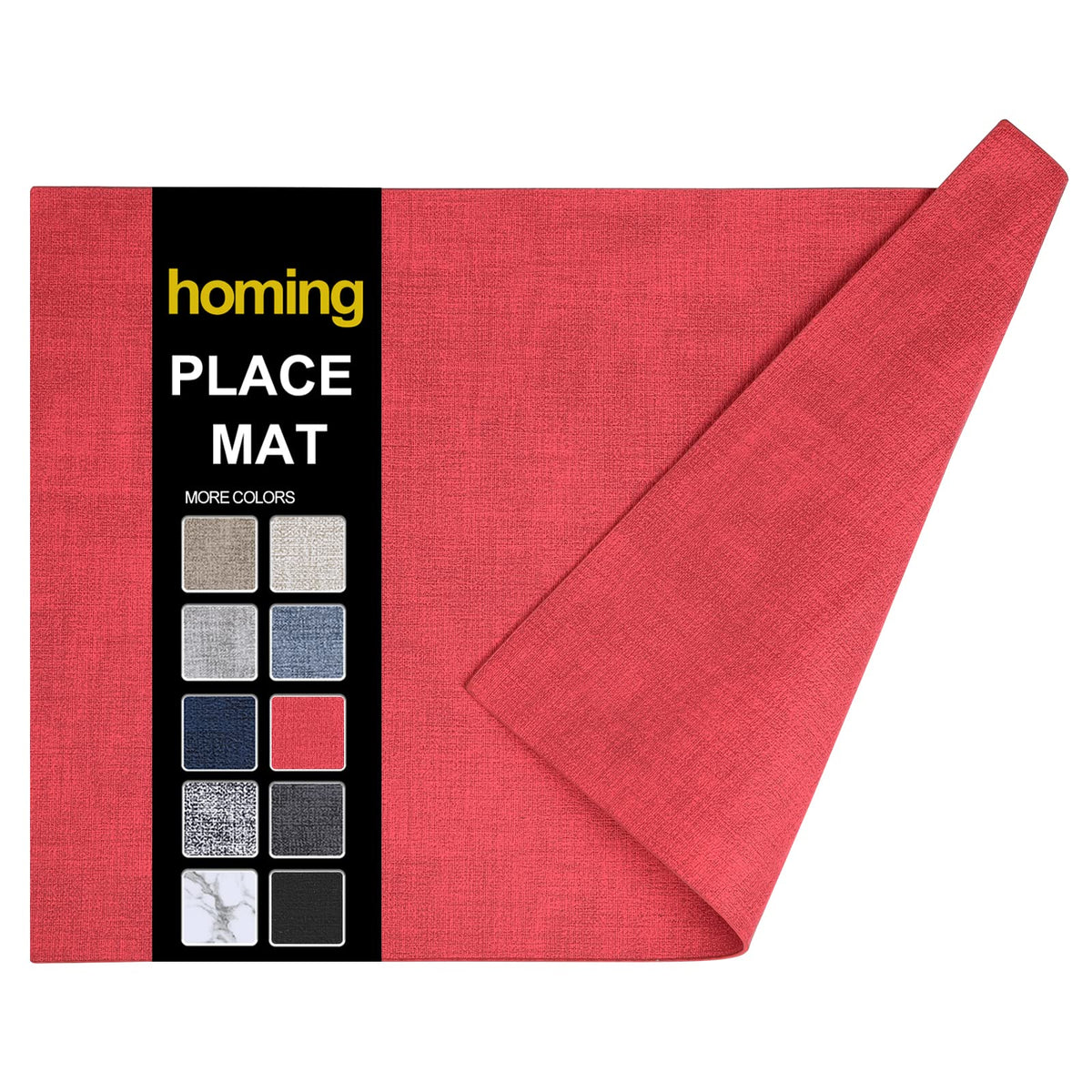 homing Faux Leather Heat Resistant Placemats 6 Packs