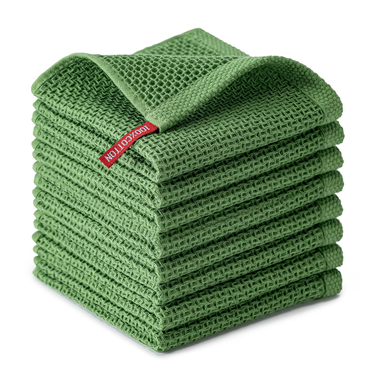 Kitchen Towels 6-Pack Kitchen Dish Cloths,100% Cotton,12x12 In,Dark Grey