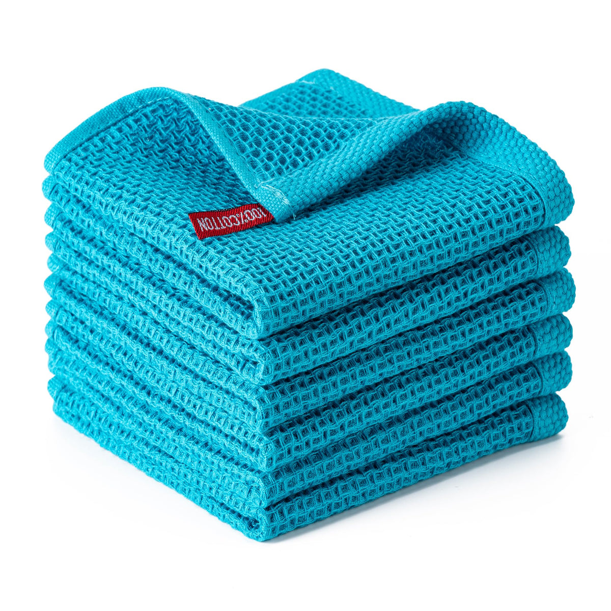 Kitchen Towels 6-Pack Kitchen Dish Cloths,100% Cotton,12x12 In,Dark Grey