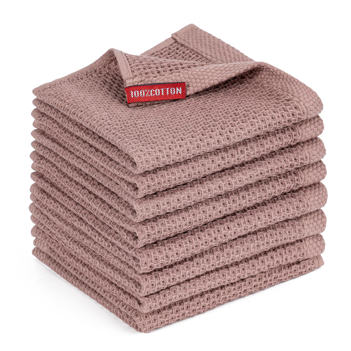 Kitchen Towels 6-Pack Kitchen Dish Cloths,100% Cotton,12x12 In,Dark Grey