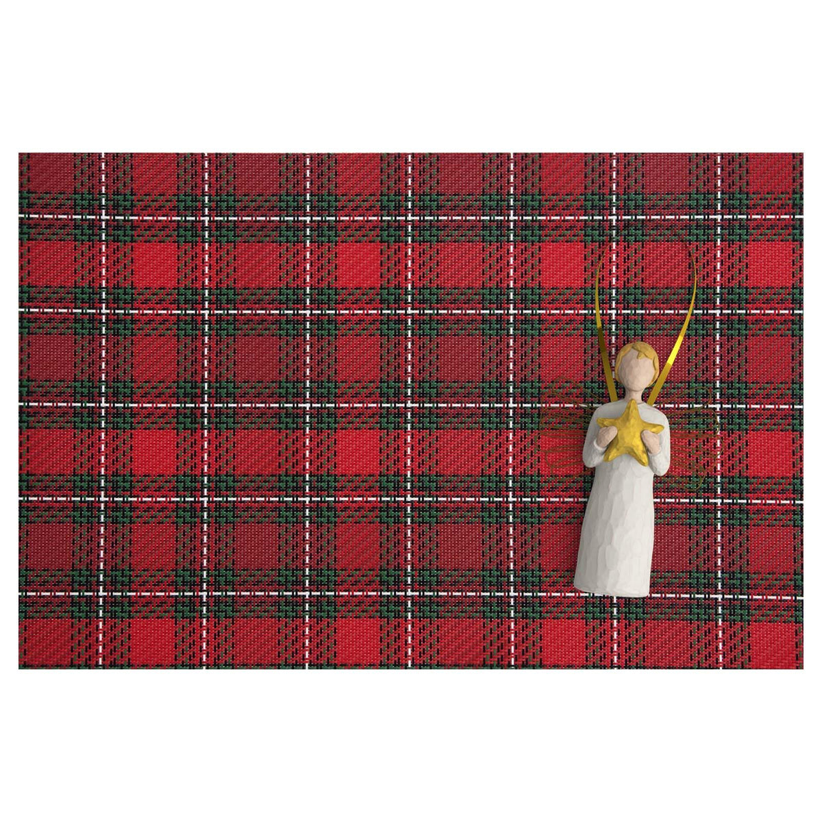 AHHFSMEI Placemats Set of 6 Washable Woven Vinyl Placemats for Dining Table Heat Resistant Non-Slip Stain Resistant Table Mats for Kitchen & Home Decor(White,6)