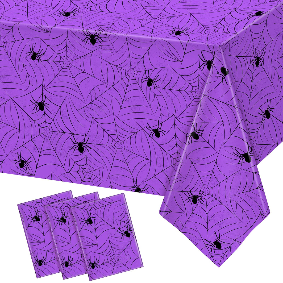 3 Pack Halloween Tablecloth Rectangular Table Halloween Party Decorations
