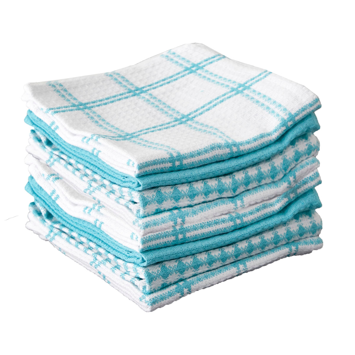 T-Fal Premium Waffle Dish Cloths: Highly Absorbent, Super Soft Long Lasting - 100% Cotton, 12"x13" Towel for Cleaning & Drying, (4-Pack), Cool