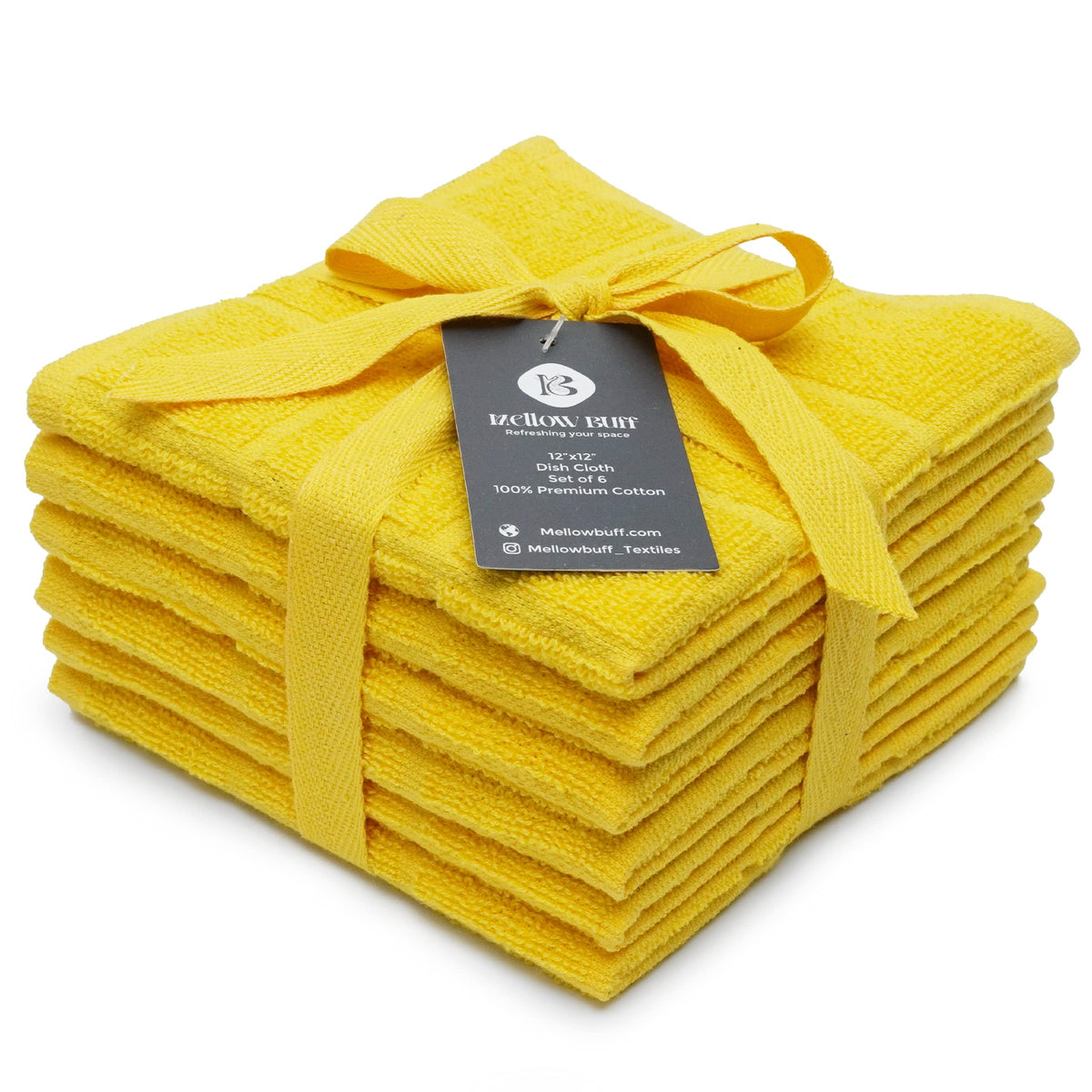 100% Cotton Terry Dish Cloth & Dish Towel, 8 Pack, Super Soft and Absorbent Kitchen Towels, Perfect for Kitchen Cleaning and Dish Washing (TAN (Solid and Checks) 8 Pack)