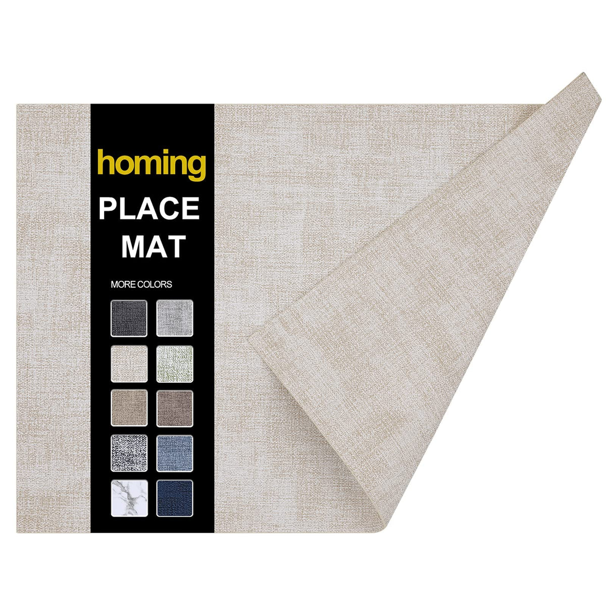homing Faux Leather Heat Resistant Placemats 6 Packs