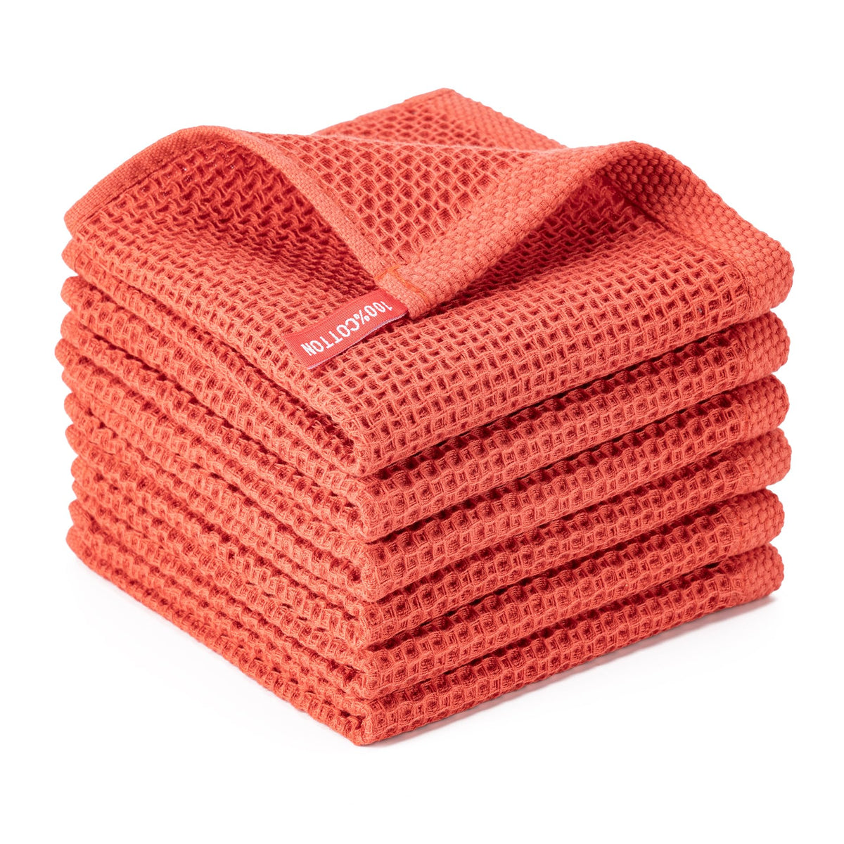 Kitchen Towels 6-Pack Kitchen Dish Cloths,100% Cotton,12x12 In,Dark Grey