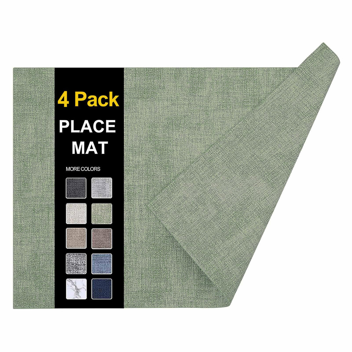 homing Faux Leather Heat Resistant Placemats 6 Packs