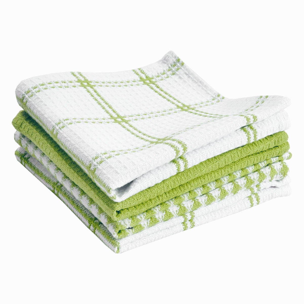 T-Fal Premium Waffle Dish Cloths: Highly Absorbent, Super Soft Long Lasting - 100% Cotton, 12"x13" Towel for Cleaning & Drying, (4-Pack), Cool