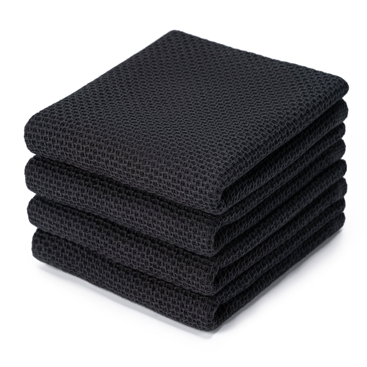 Kitchen Towels 6-Pack Kitchen Dish Cloths,100% Cotton,12x12 In,Dark Grey