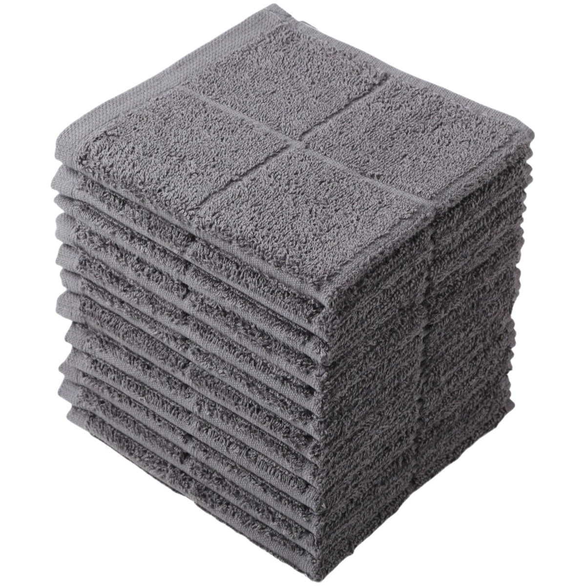 Glynniss Dish Rags for Washing Dishes, 100% Cotton Navy Kitchen WashCloths
